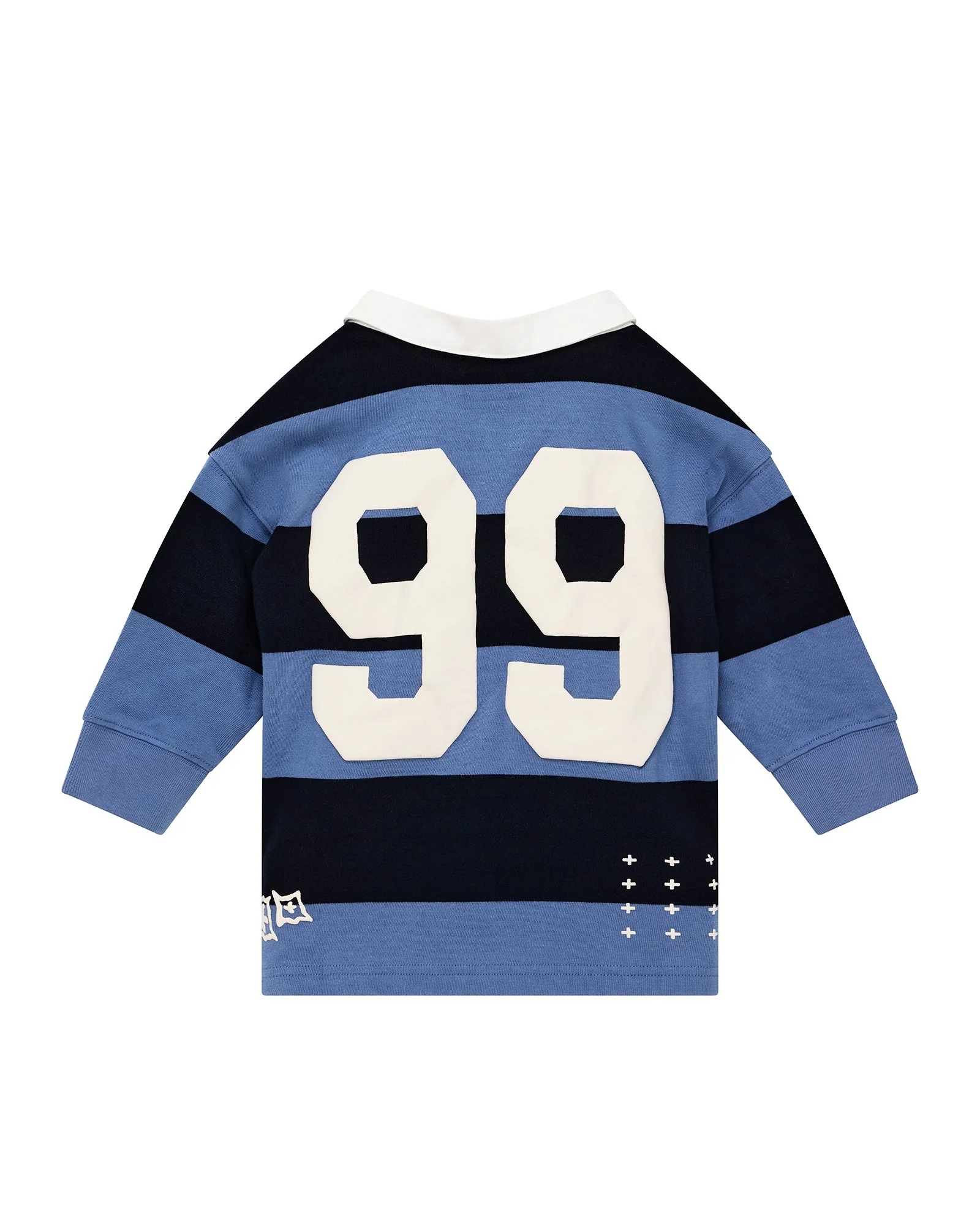 LIL RUGGED RUGBY LS JERSEY FADED ICE