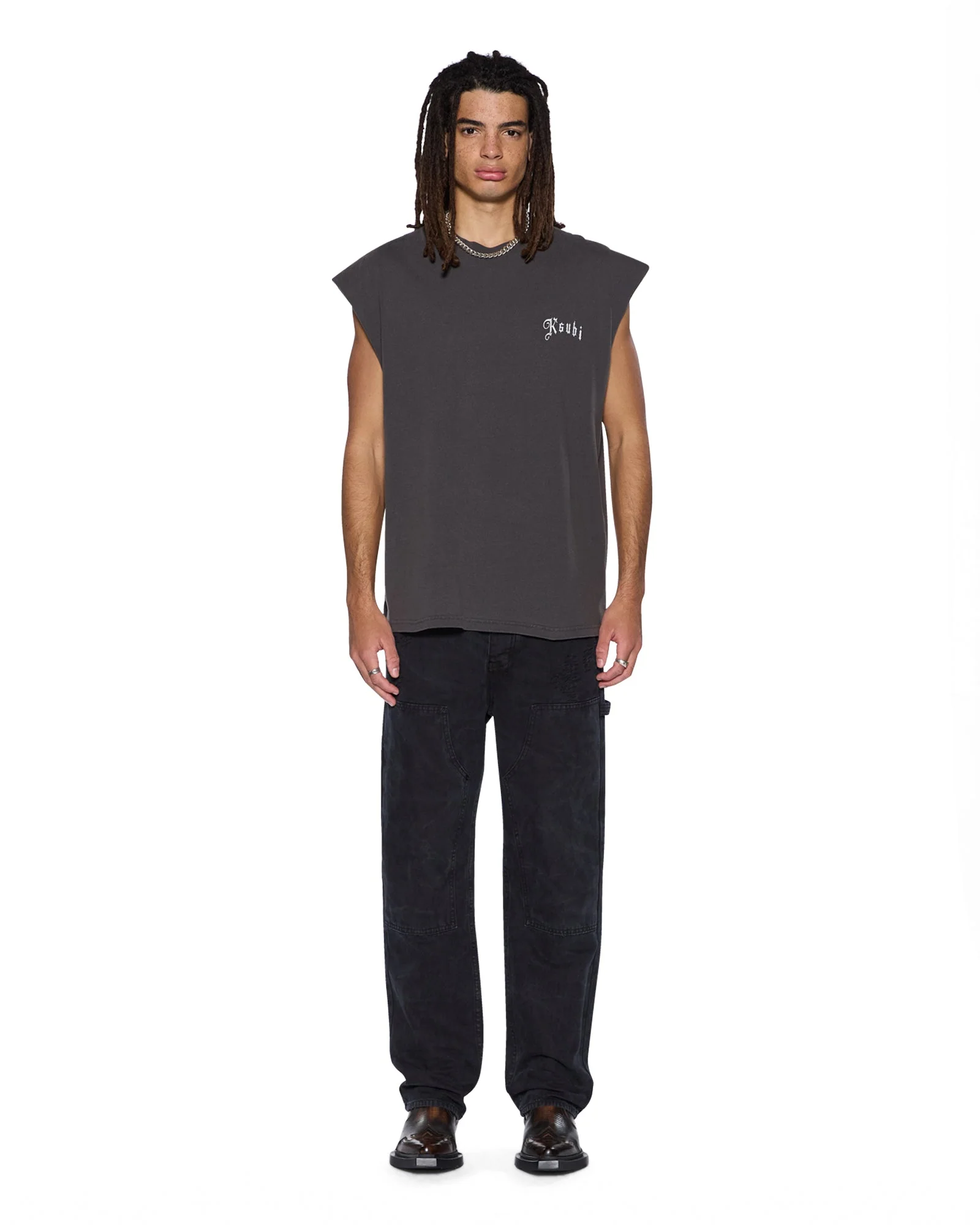 TRUCKSTOP EKCESS CUTOFF FADED BLACK