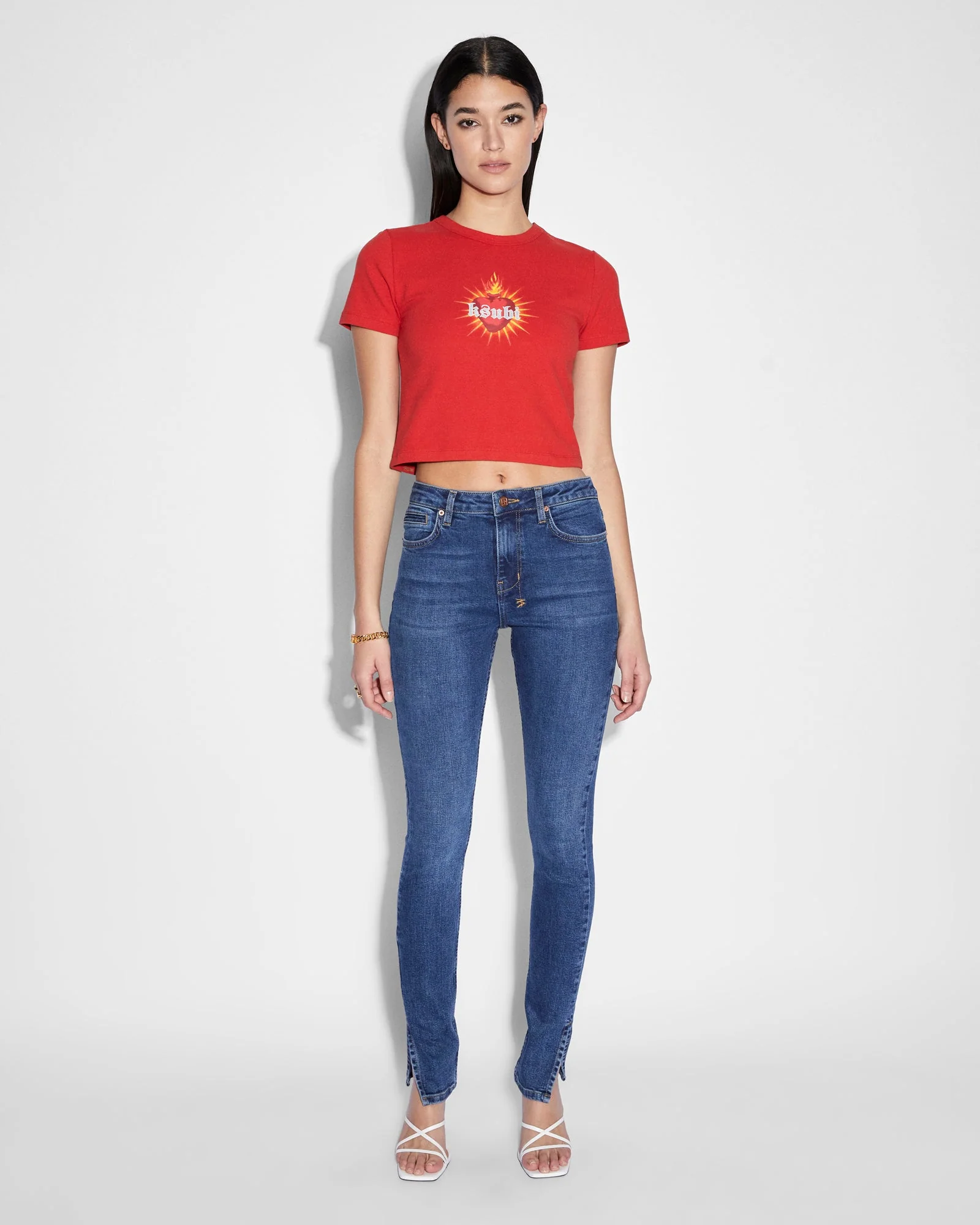 SANCTIFIED BABY SS TEE CRIMSON