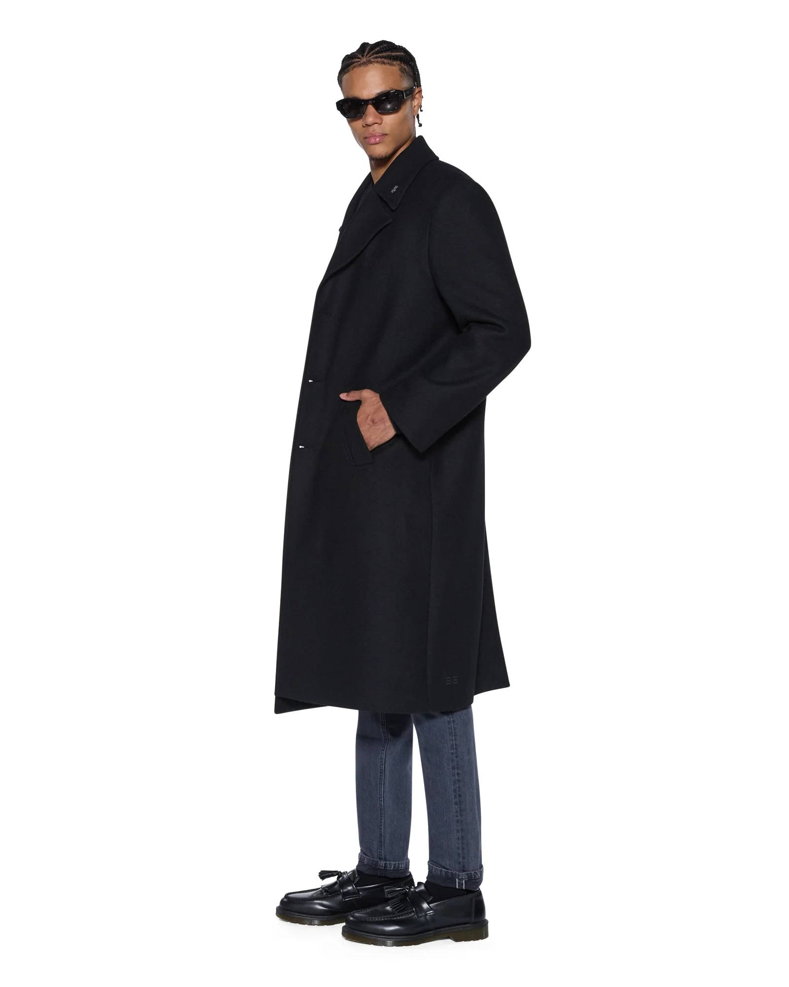 REDEMPTION WOOL COAT BLACK