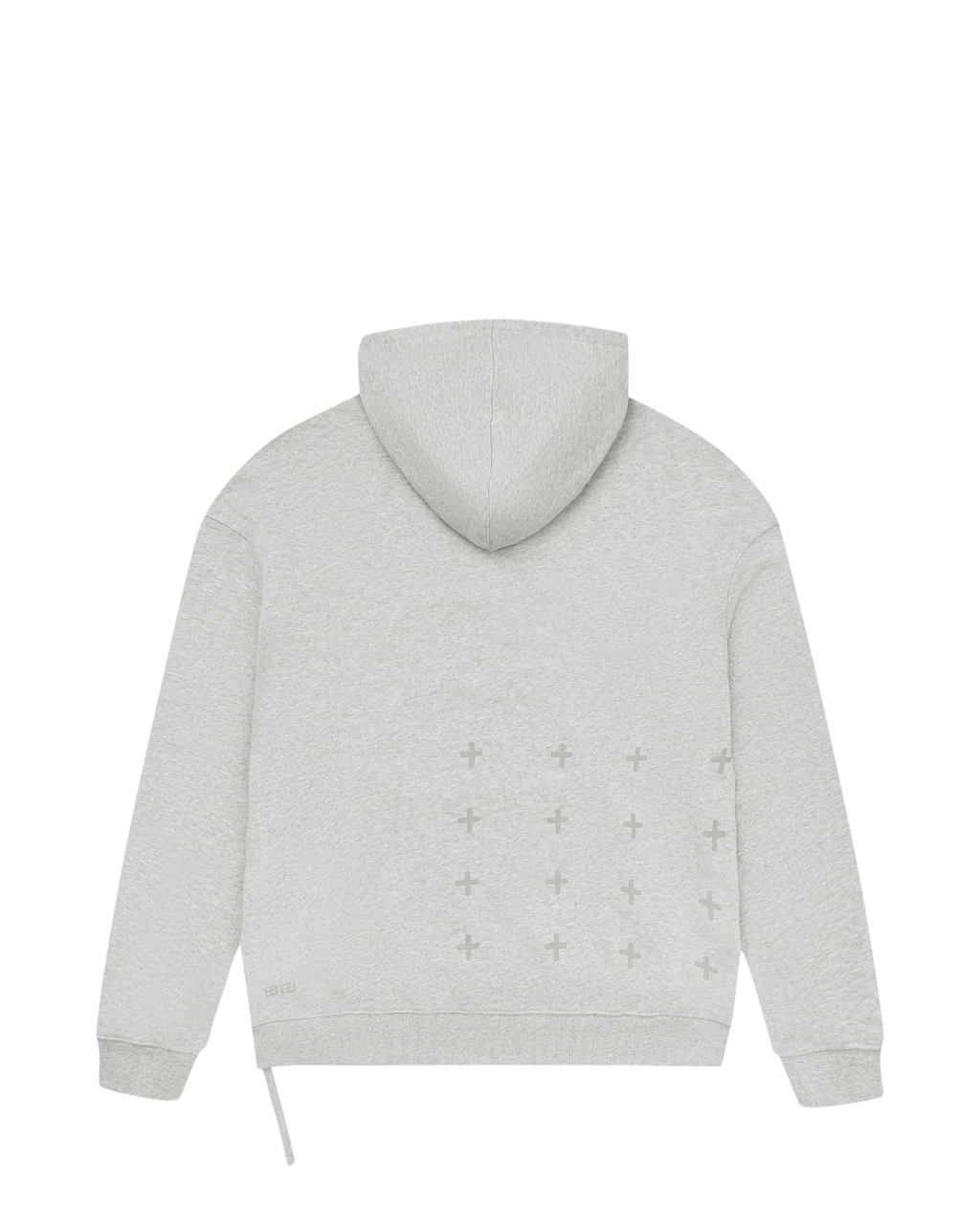 4 X 4 BIGGIE HOODIE GREY MARLE