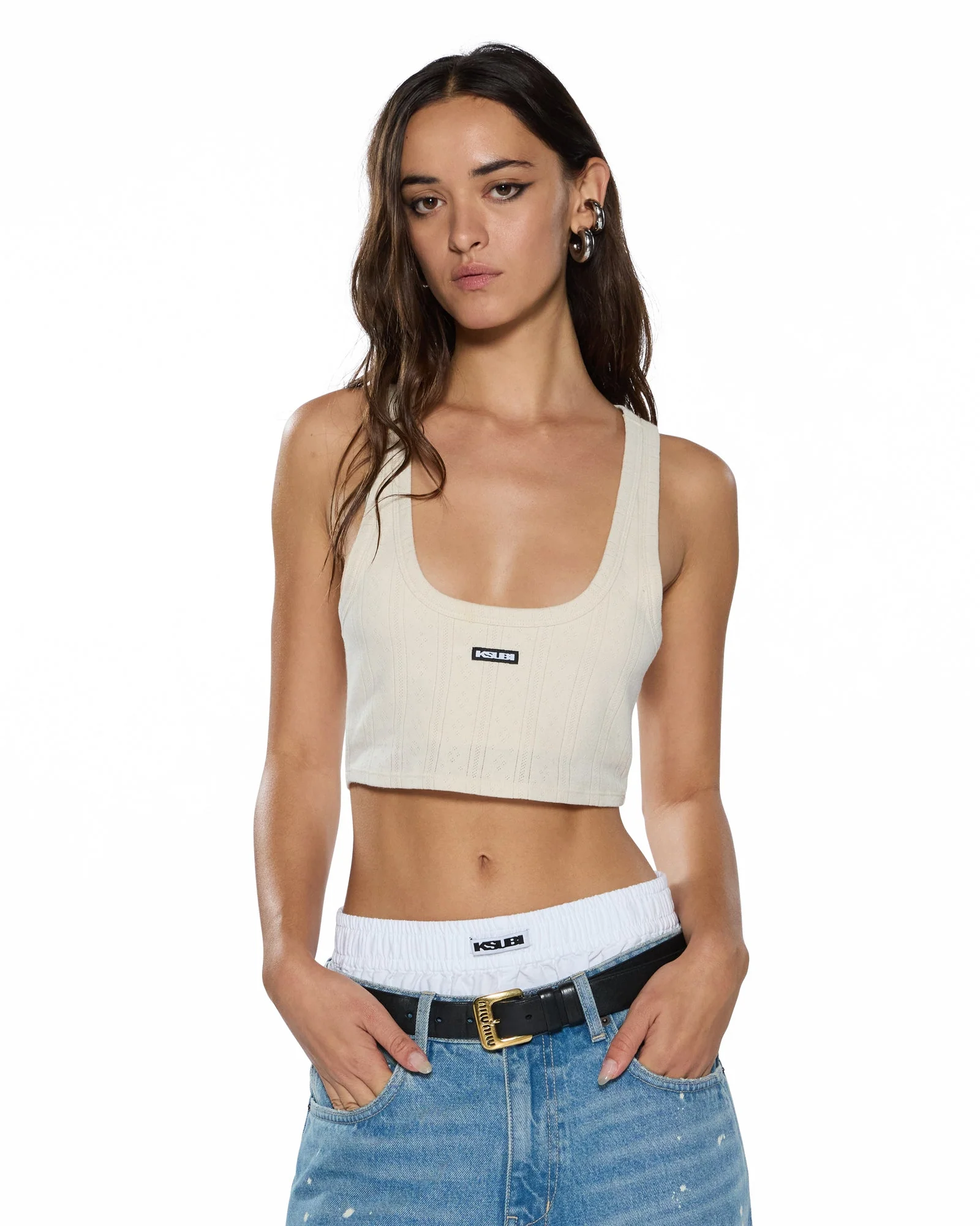 SOTT ORIGIN CROP TANK CREAM
