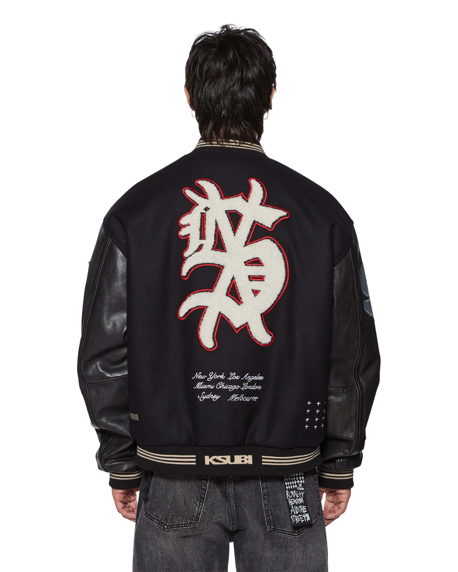 PLAYOFF VARSITY JACKET BLACK