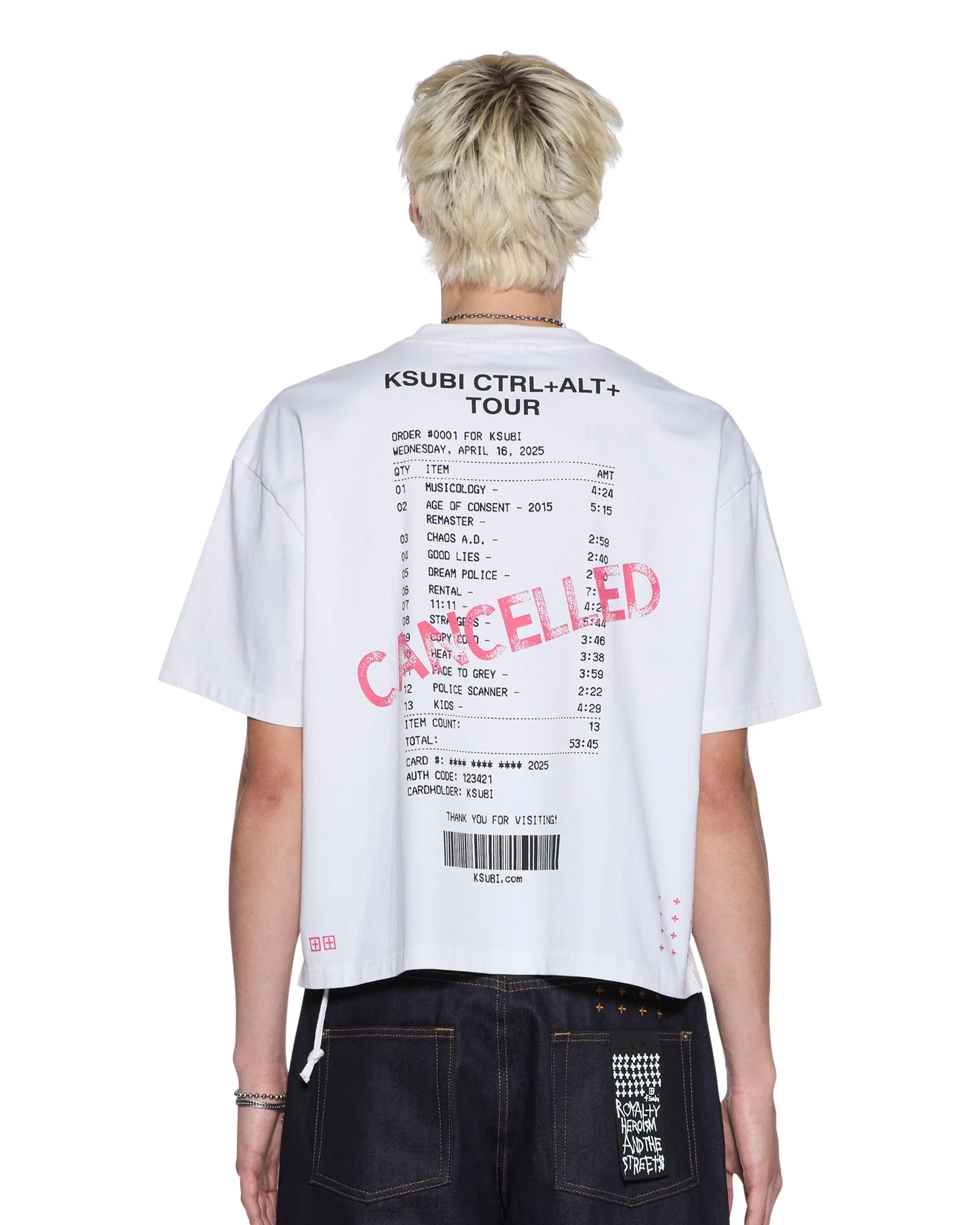 FORCE QUIT SS HALEN TEE OFF WHITE