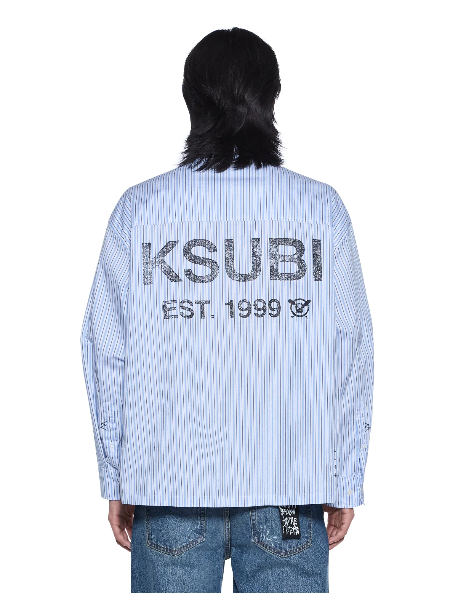 LANLEY LS SHIRT OCEAN STRIPE