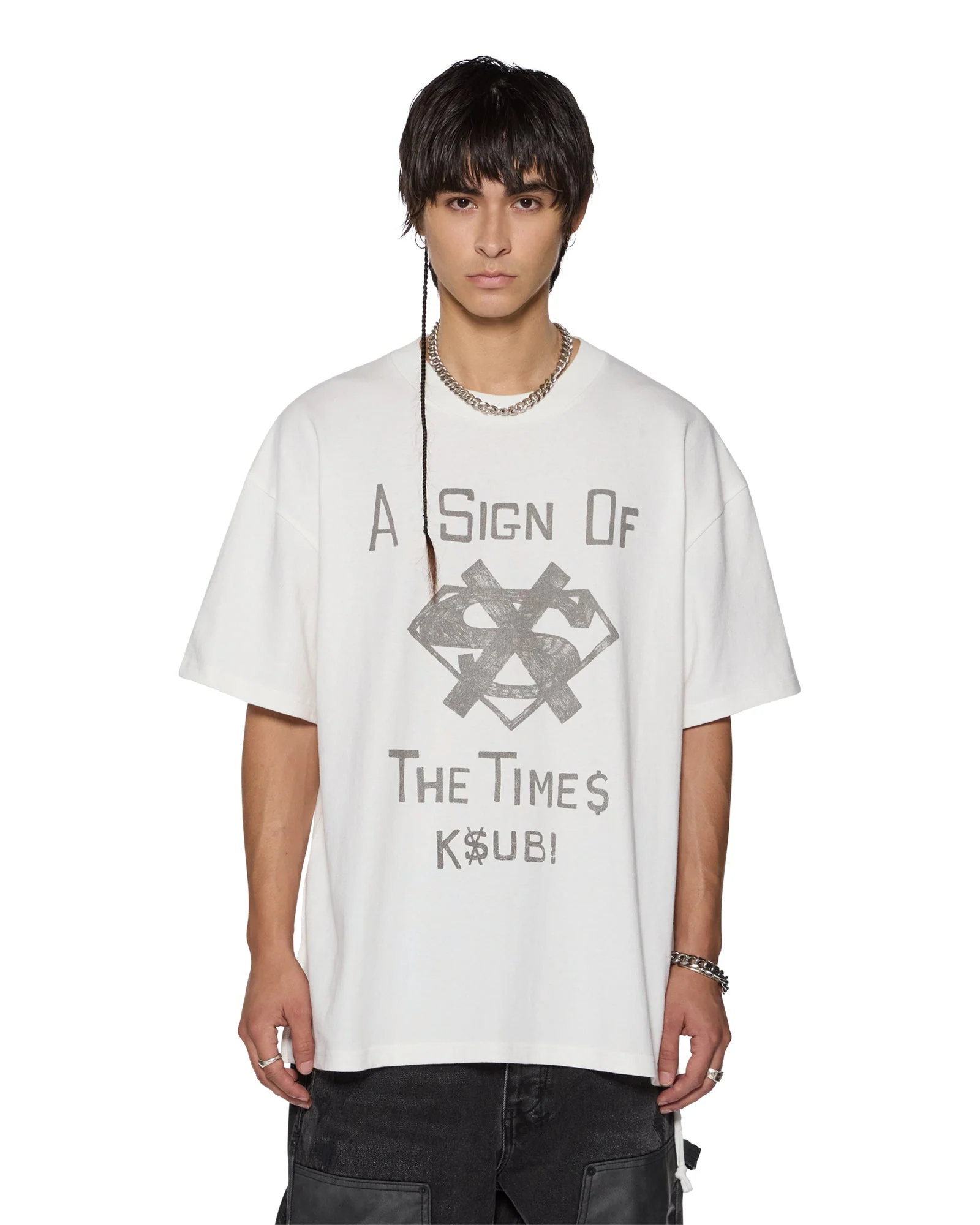 THE SIGN EKCESS SS TEE ANTIQUE WHITE