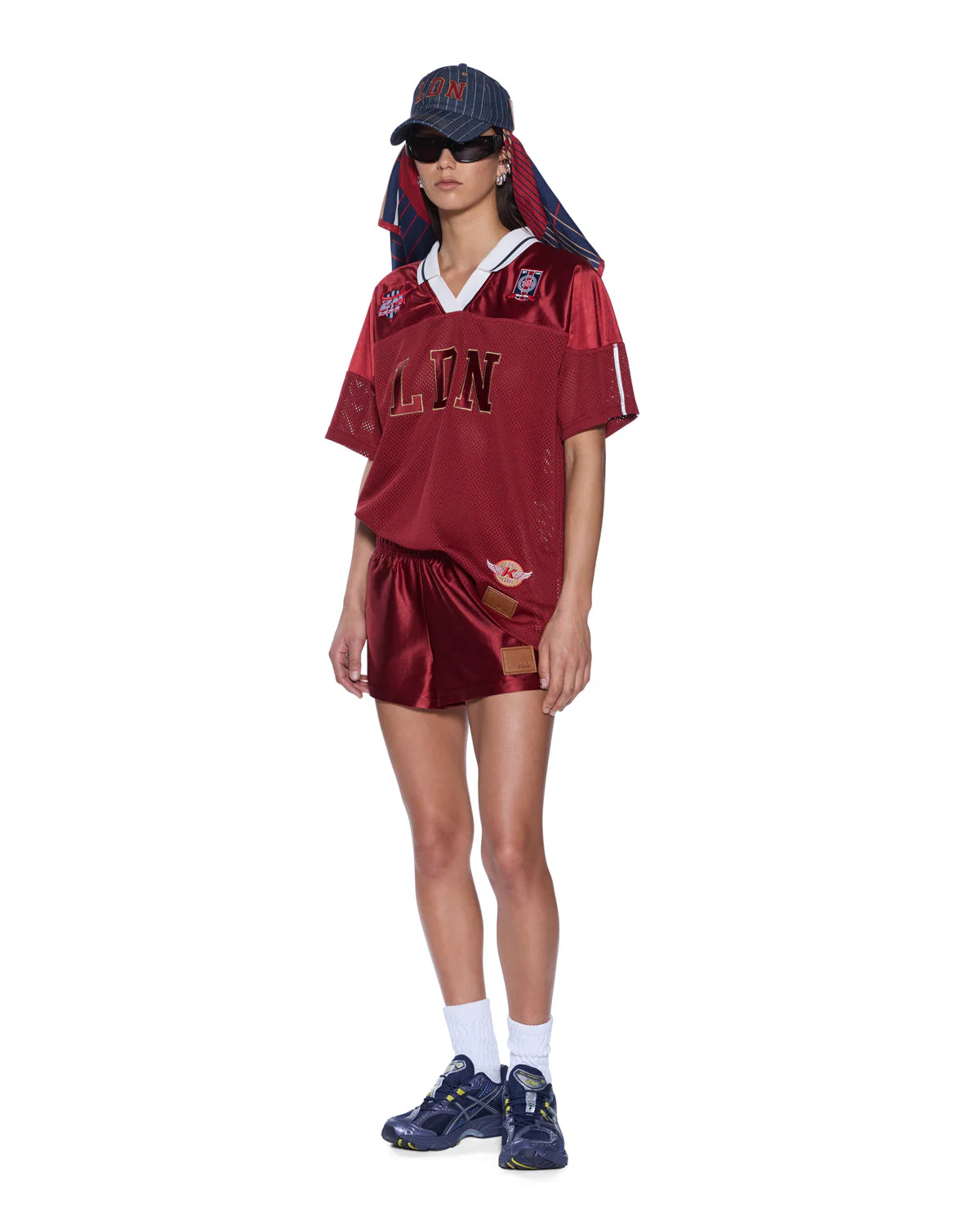 LDN BOYFRIEND SS JERSEY GARNET
