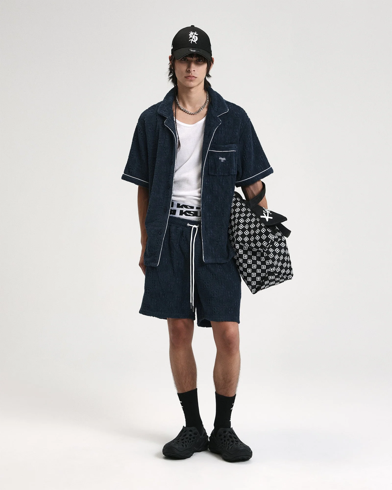 LOUNGE SS RESORT SHIRT NAVY