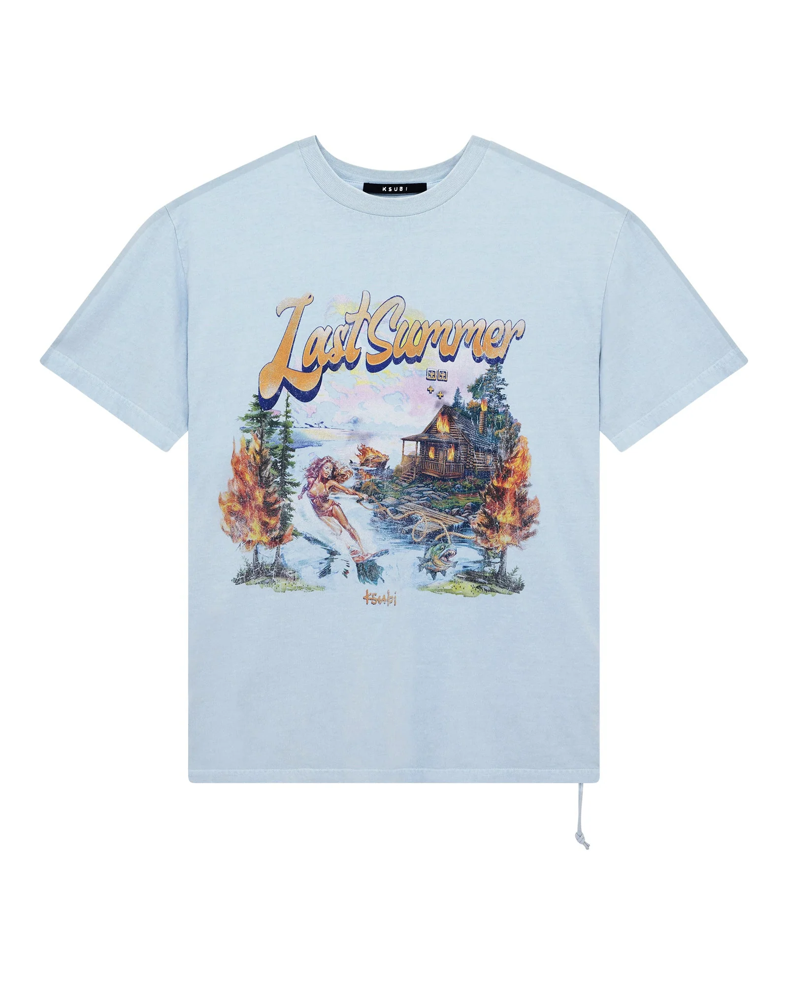 LAST SUMMER BIGGIE SS TEE BLUE MIST
