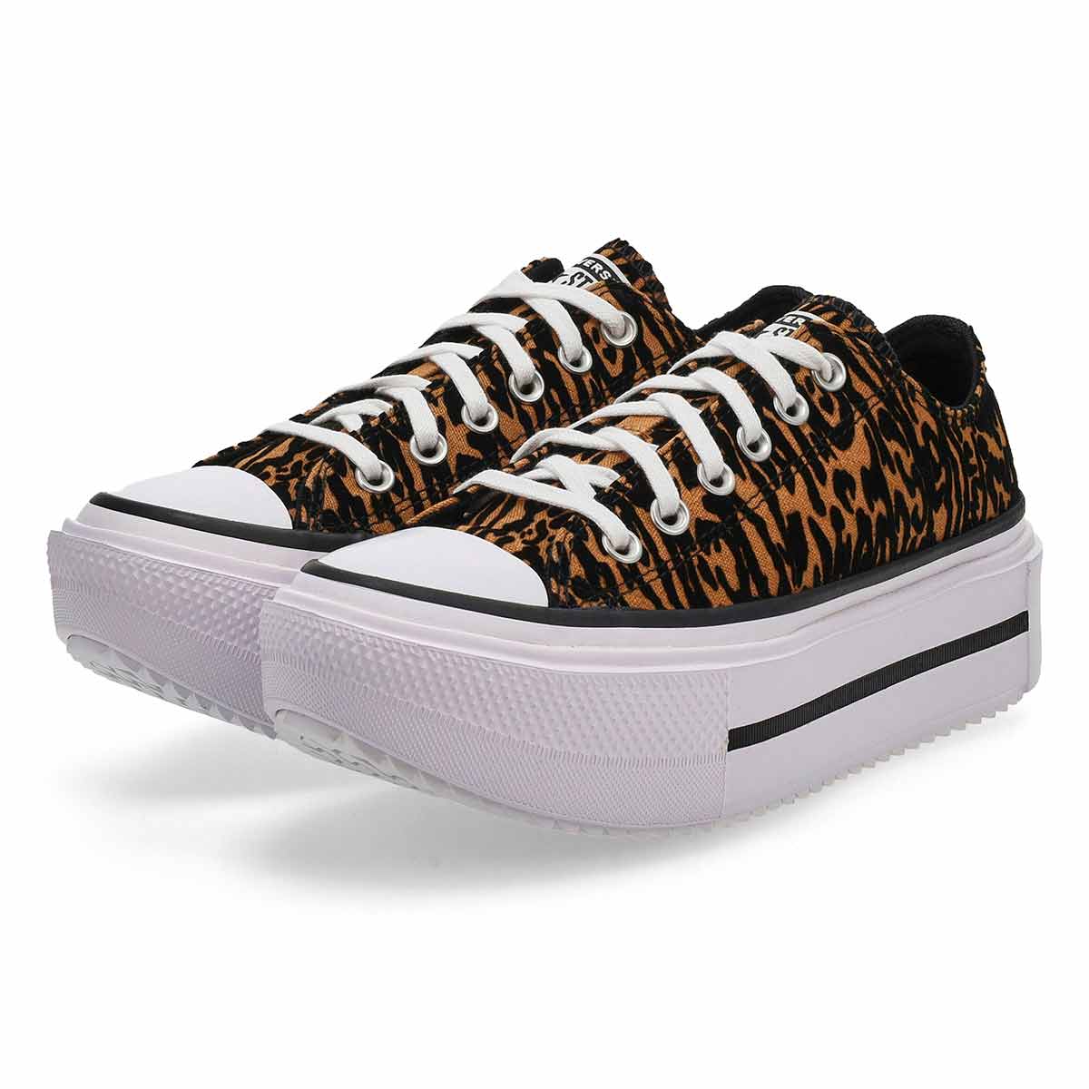 Converse Chuck Taylor All Star Leopard-Double Stack Ox Women