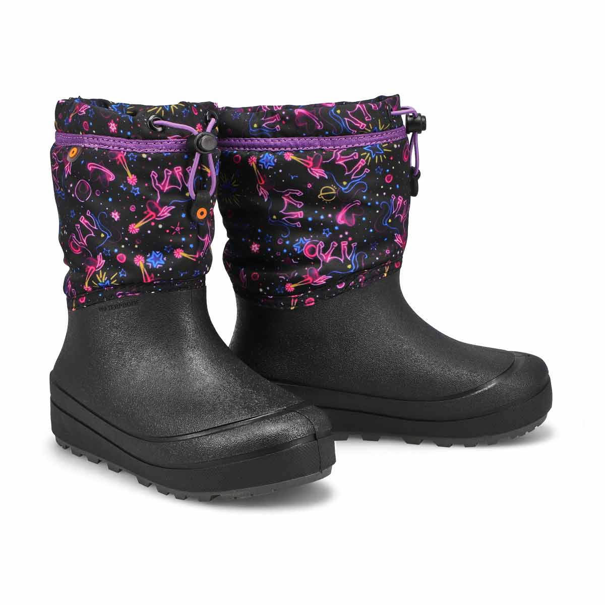 Bogs Snow Shell Neon Unicorn Girls