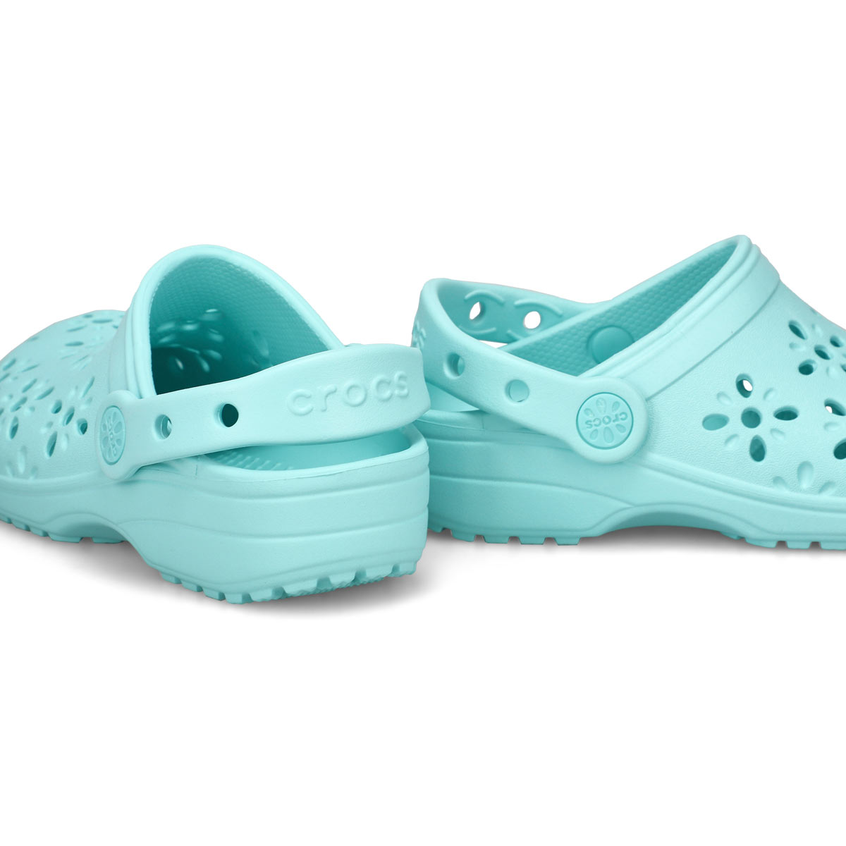 Crocs Classic Floral Cut Out Kids