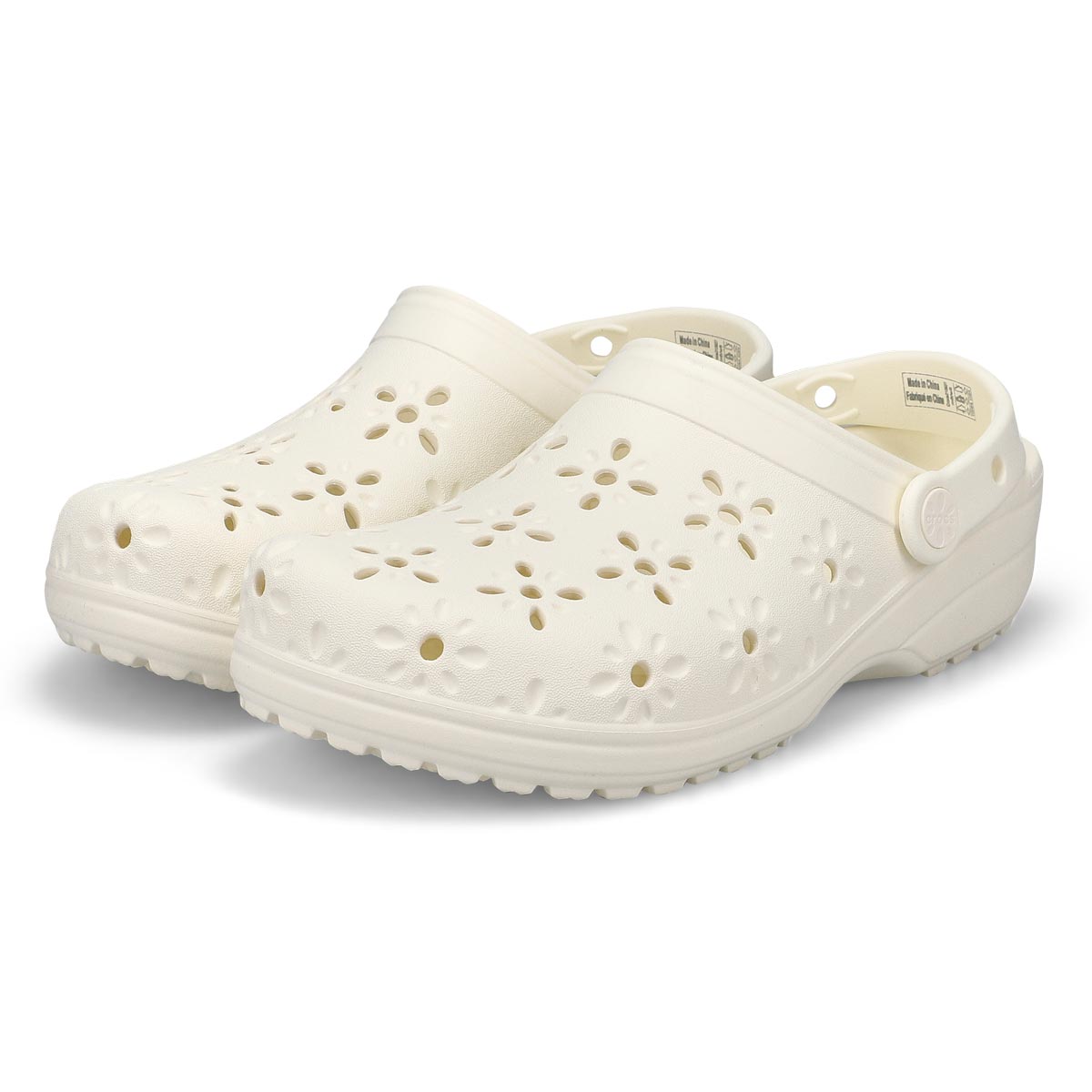 Crocs Classic Floral Cut Out Women
