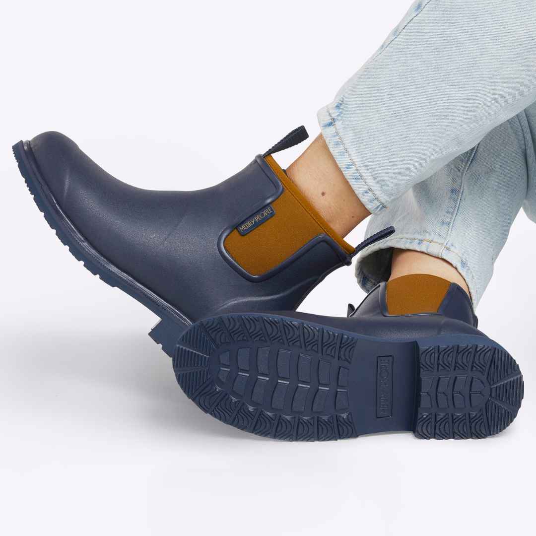 Bobbi Ankle Boot Oxford Blue & Tan