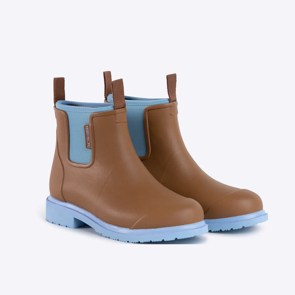 Bobbi Ankle Boot Chestnut & Ice Blue