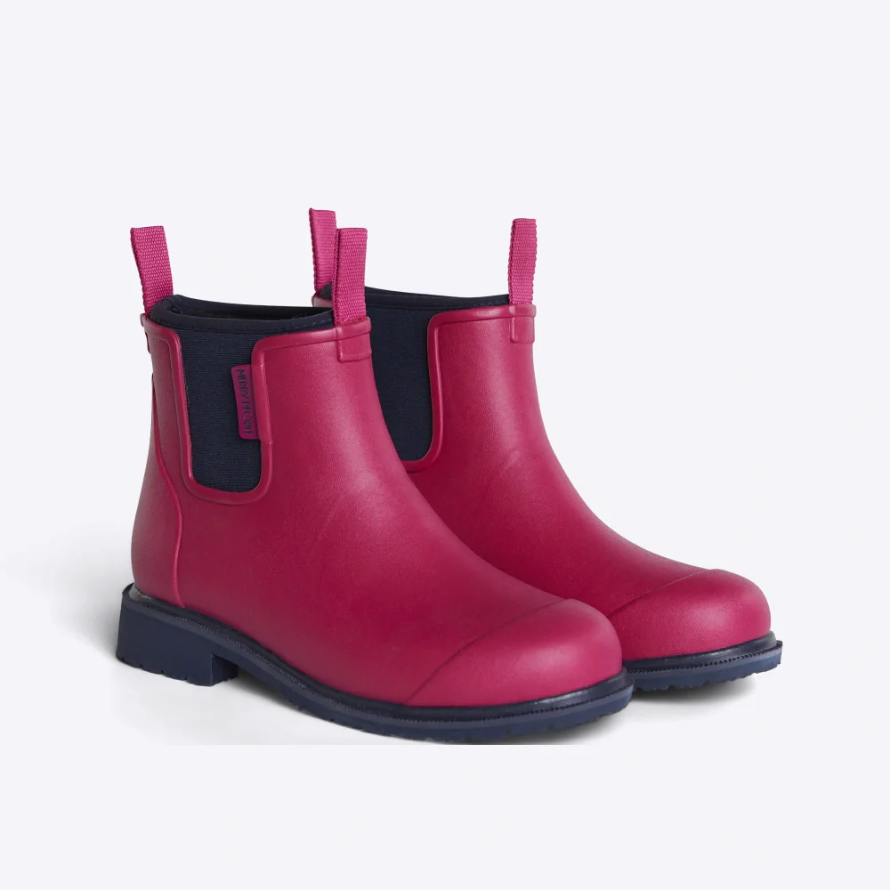 Bobbi Ankle Boot Magenta & Navy