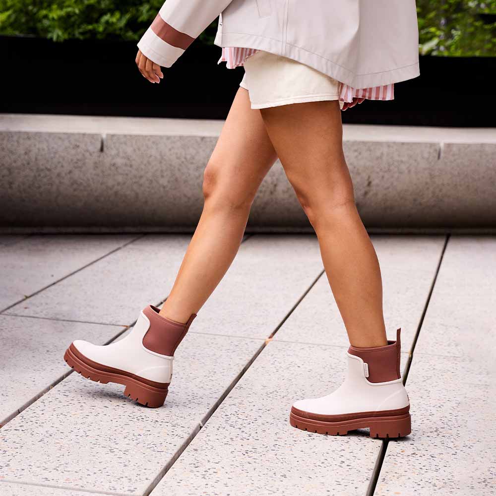 Merry People X Karen Walker Tully Boot Ecru & Chestnut