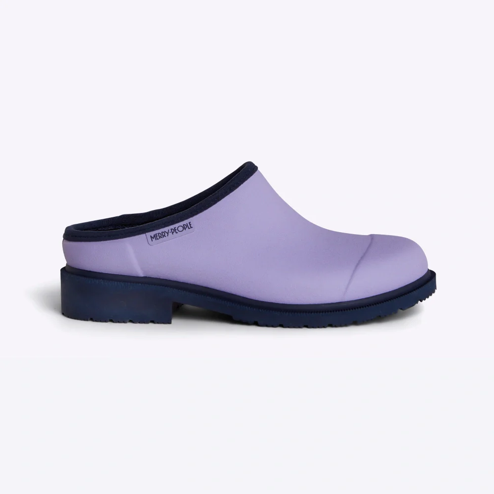 Billie Clog Lavender & Navy