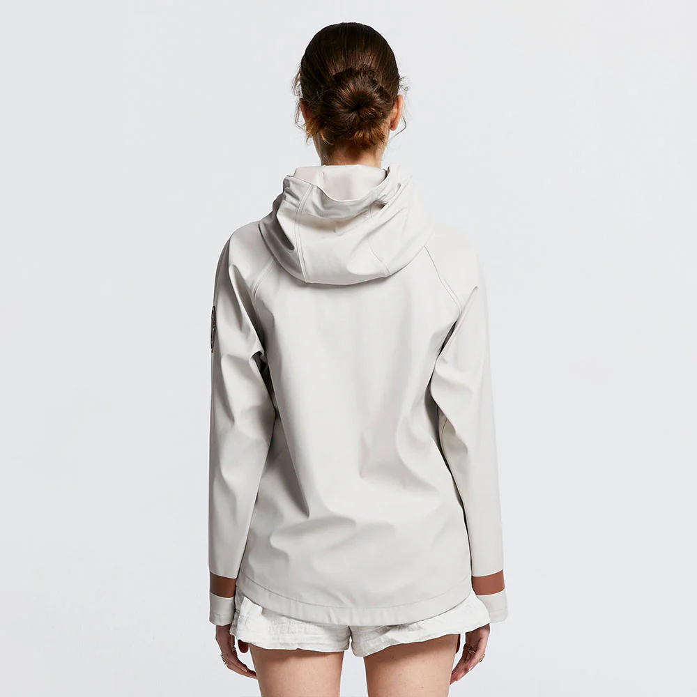 Merry People X Karen Walker Rain Jacket Ecru & Chestnut