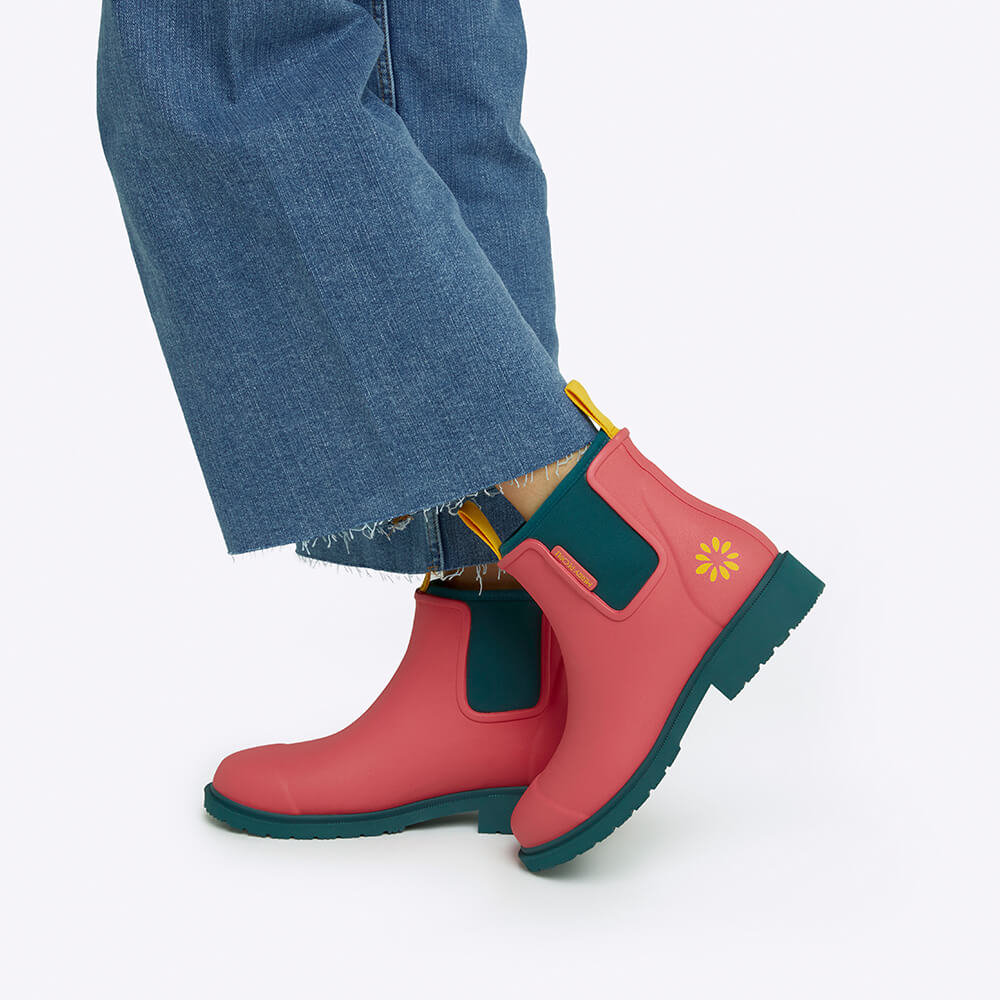 Merry People X Mothers Day Classic Bobbi Ankle Boot Coral Teal