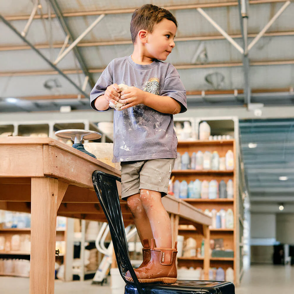 Bobbi Kids Gumboot Rust