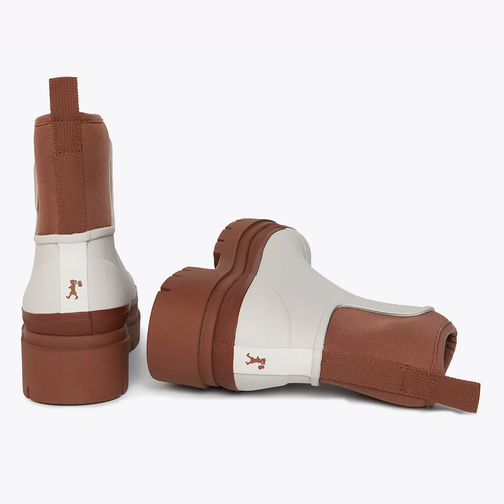 Merry People X Karen Walker Tully Boot Ecru & Chestnut