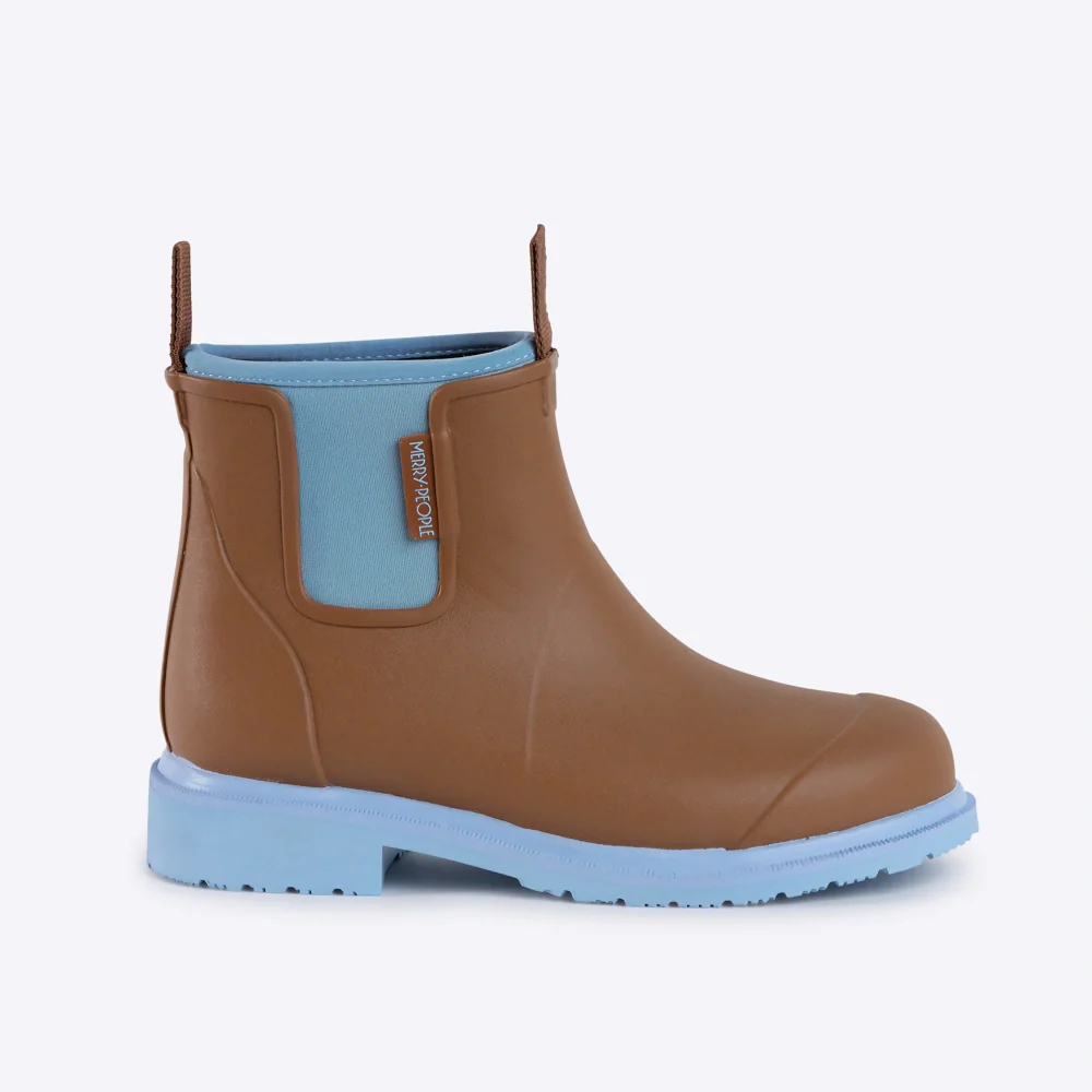 Bobbi Ankle Boot Chestnut & Ice Blue