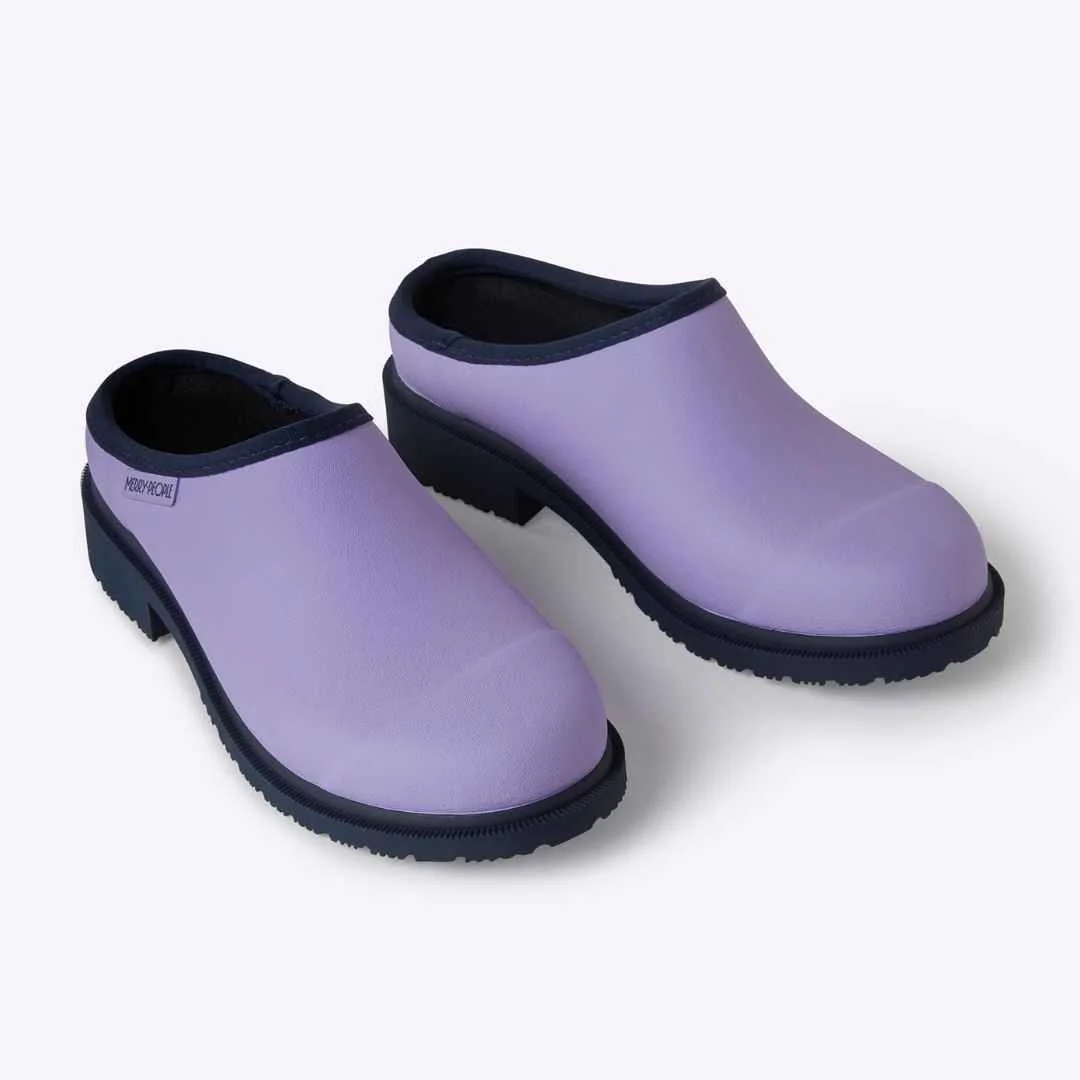 Billie Clog Lavender & Navy