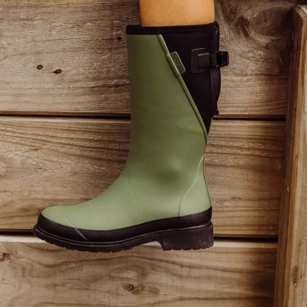 Darcy Mid Calf Gumboot  Moss Green