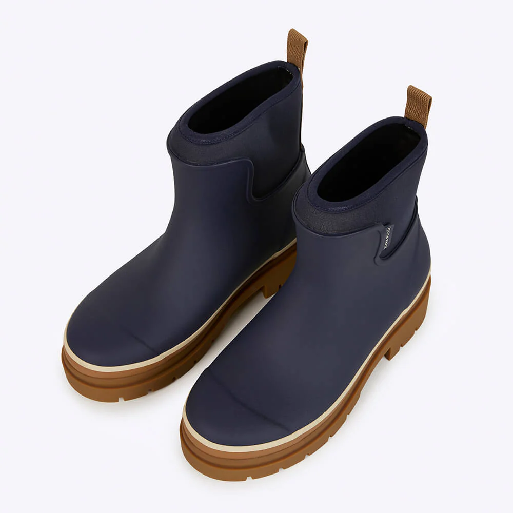 Merry People X Karen Walker Tully Boot French Navy & Tan