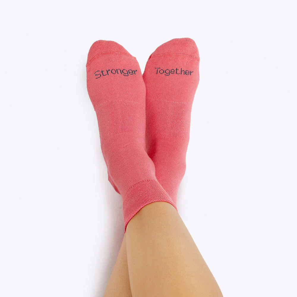 Merry People X Mother's Day Classic Quarter Socks Coral Pink