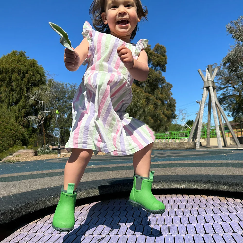 Bobbi Kids Gumboot Grasshopper Green