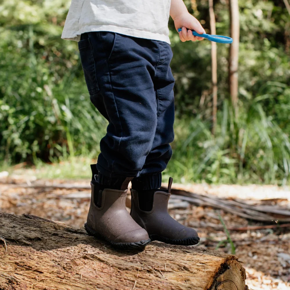 Bobbi Kids Gumboot Chocolate & Black