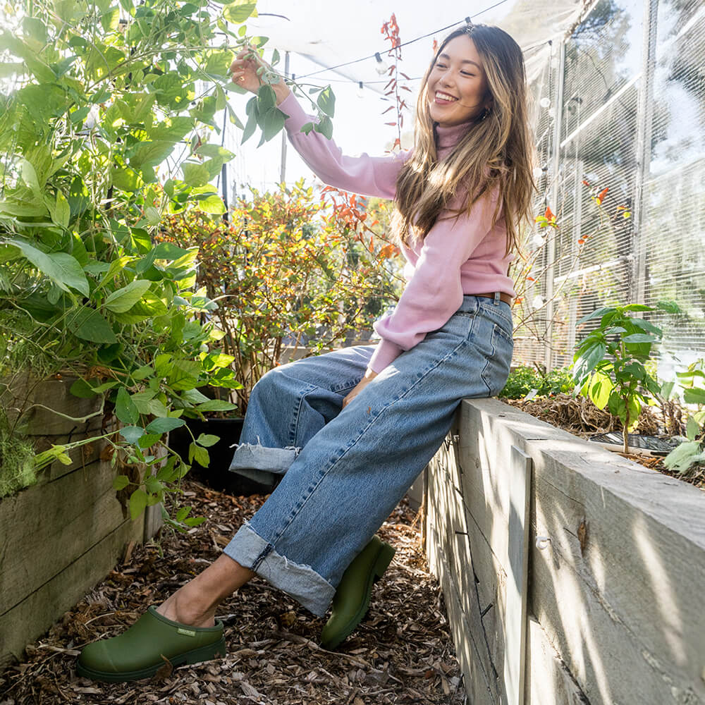 Billie Clog Bright Olive