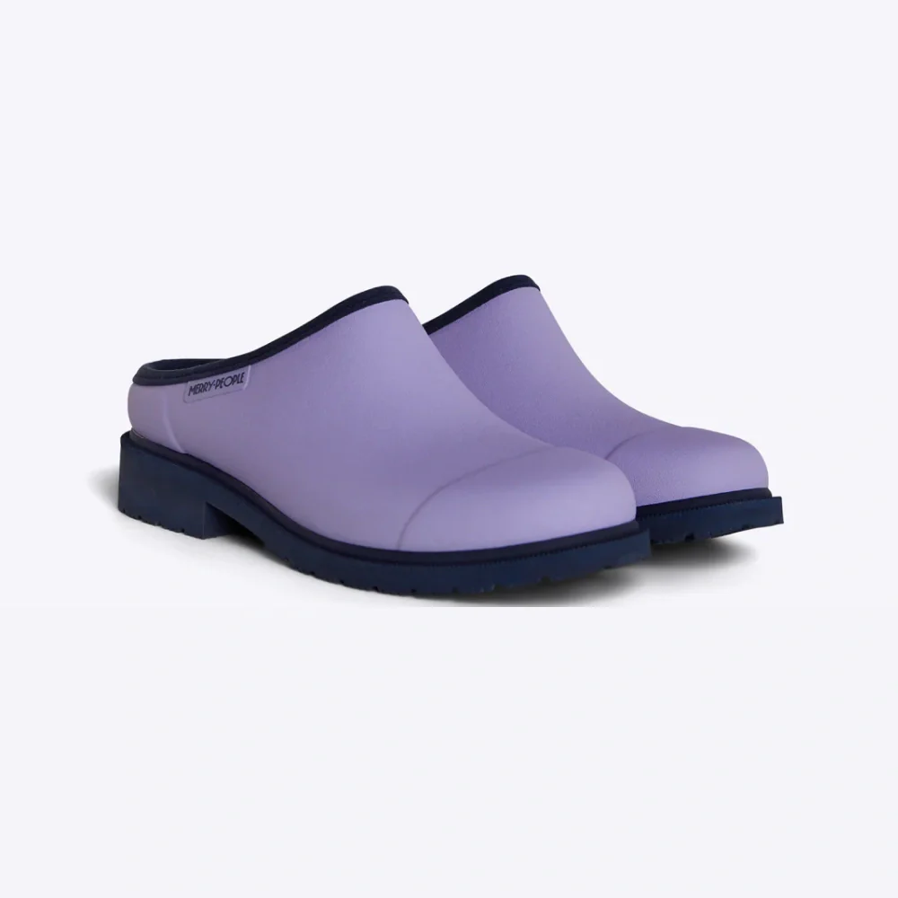 Billie Clog Lavender & Navy