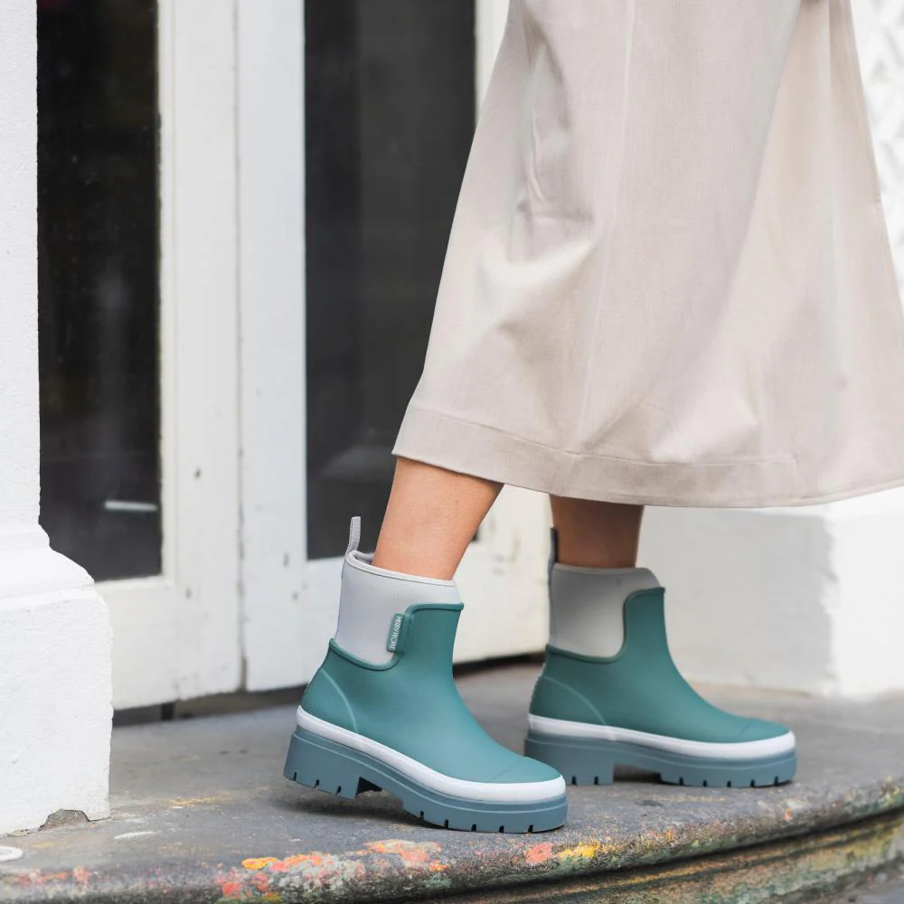 Tully Boot Teal & Grey