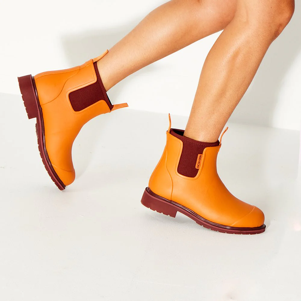 Bobbi Ankle Boot Orange & Pomegranate