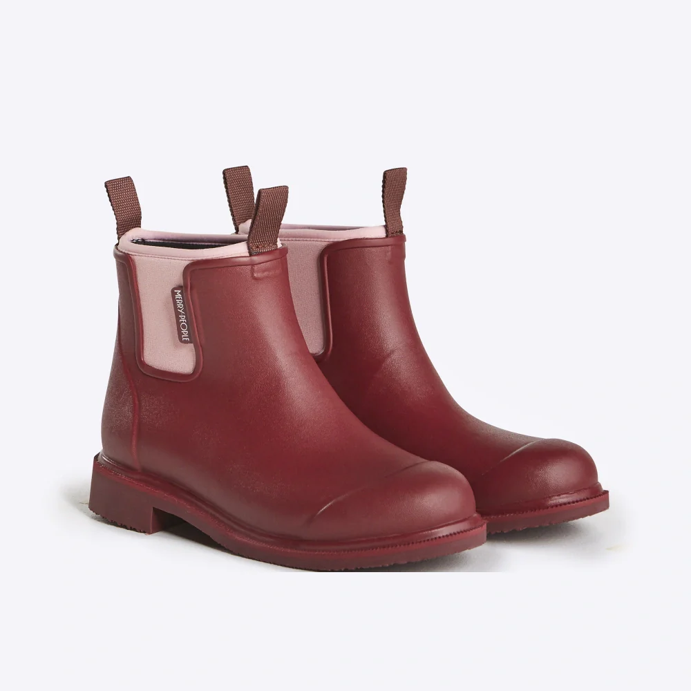 Bobbi Ankle Boot Beetroot & Light Pink