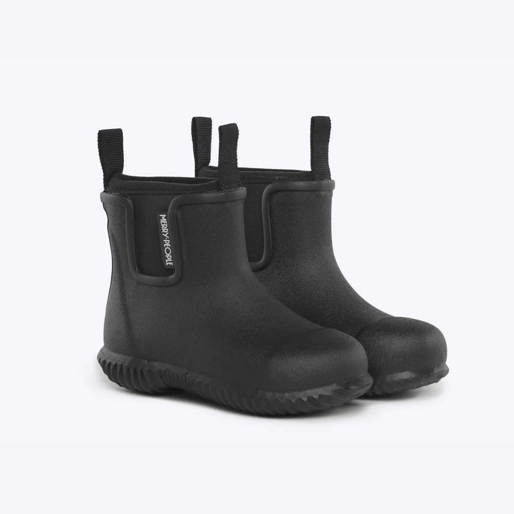 Bobbi Kids Gumboot Black & Black