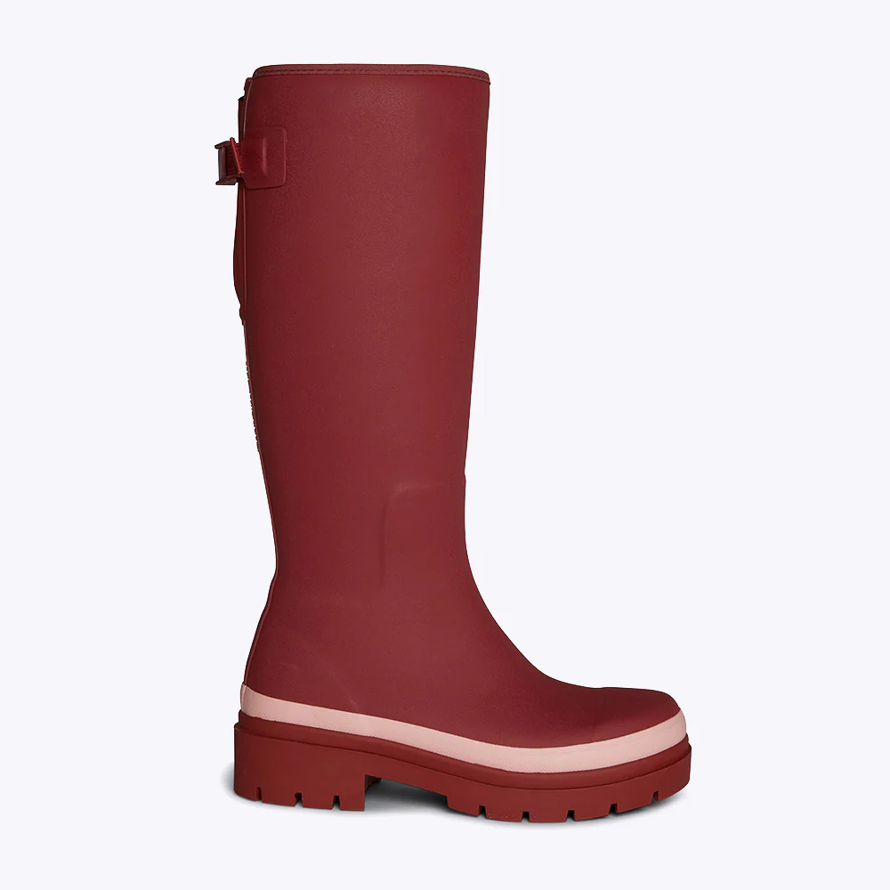 Fergie Tall Boot Beetroot Red