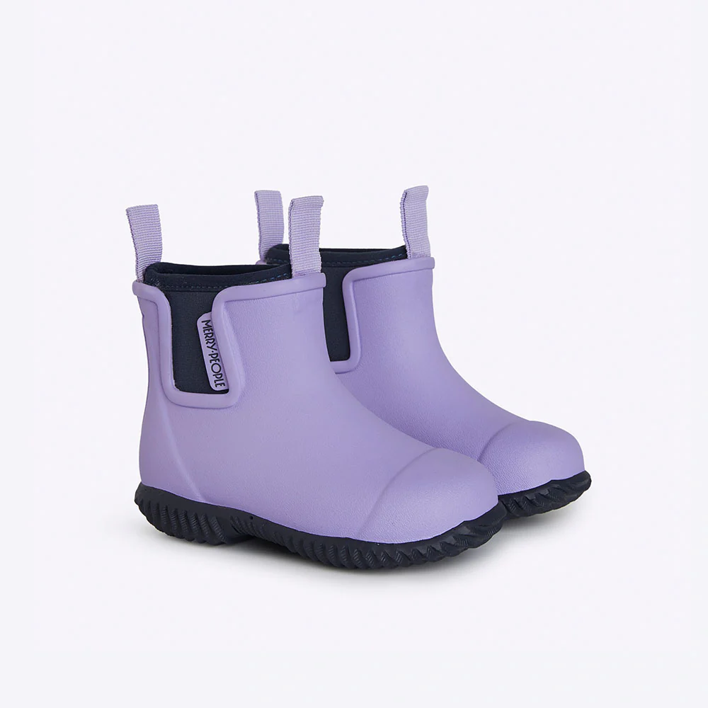 Bobbi Kids Gumboot Lavender & Navy
