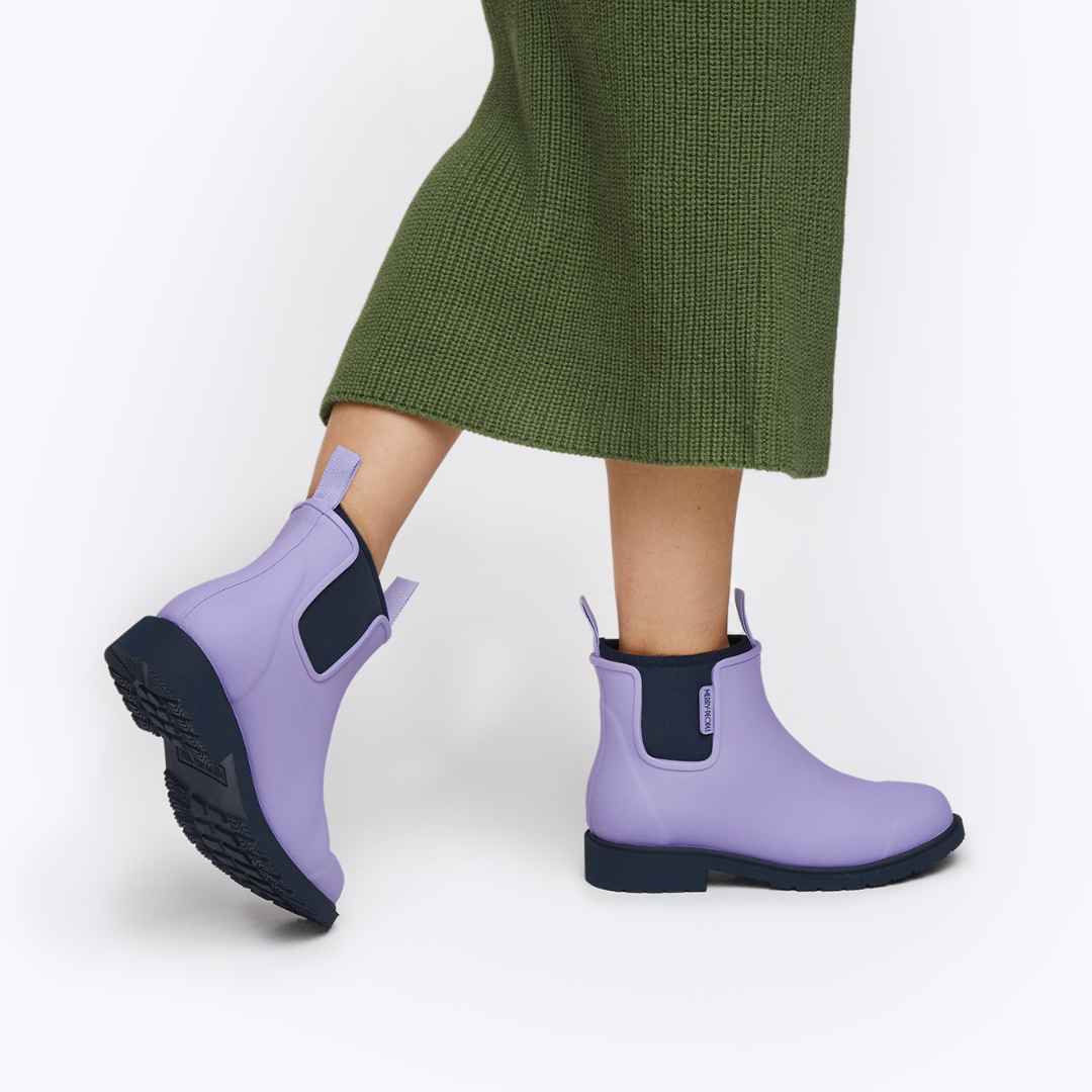 Bobbi Ankle Boot Lavender & Navy