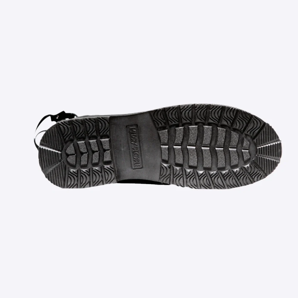 Darcy Mid Calf Gumboot  Black & Black