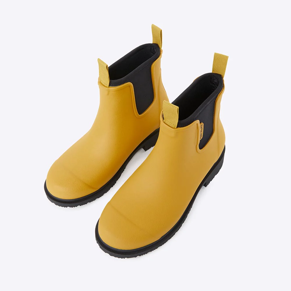 Bobbi Ankle Boot Mustard Yellow & Black