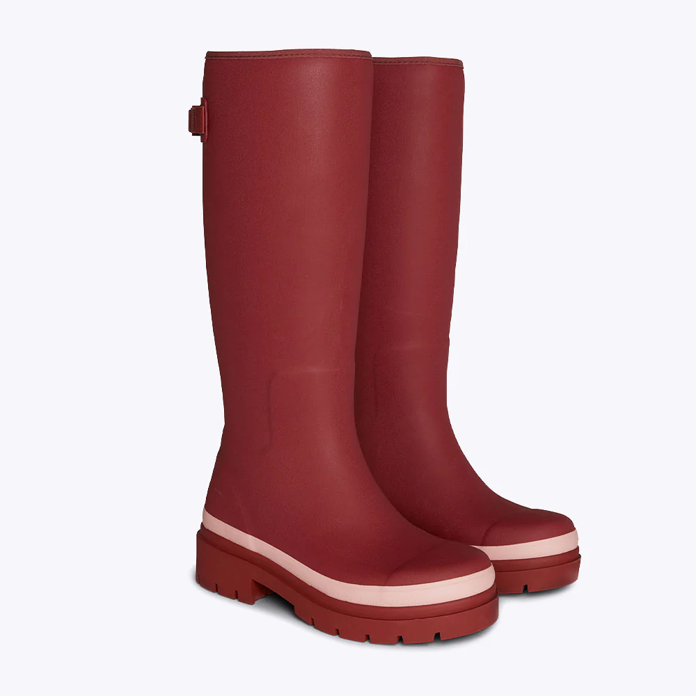 Fergie Tall Boot Beetroot Red