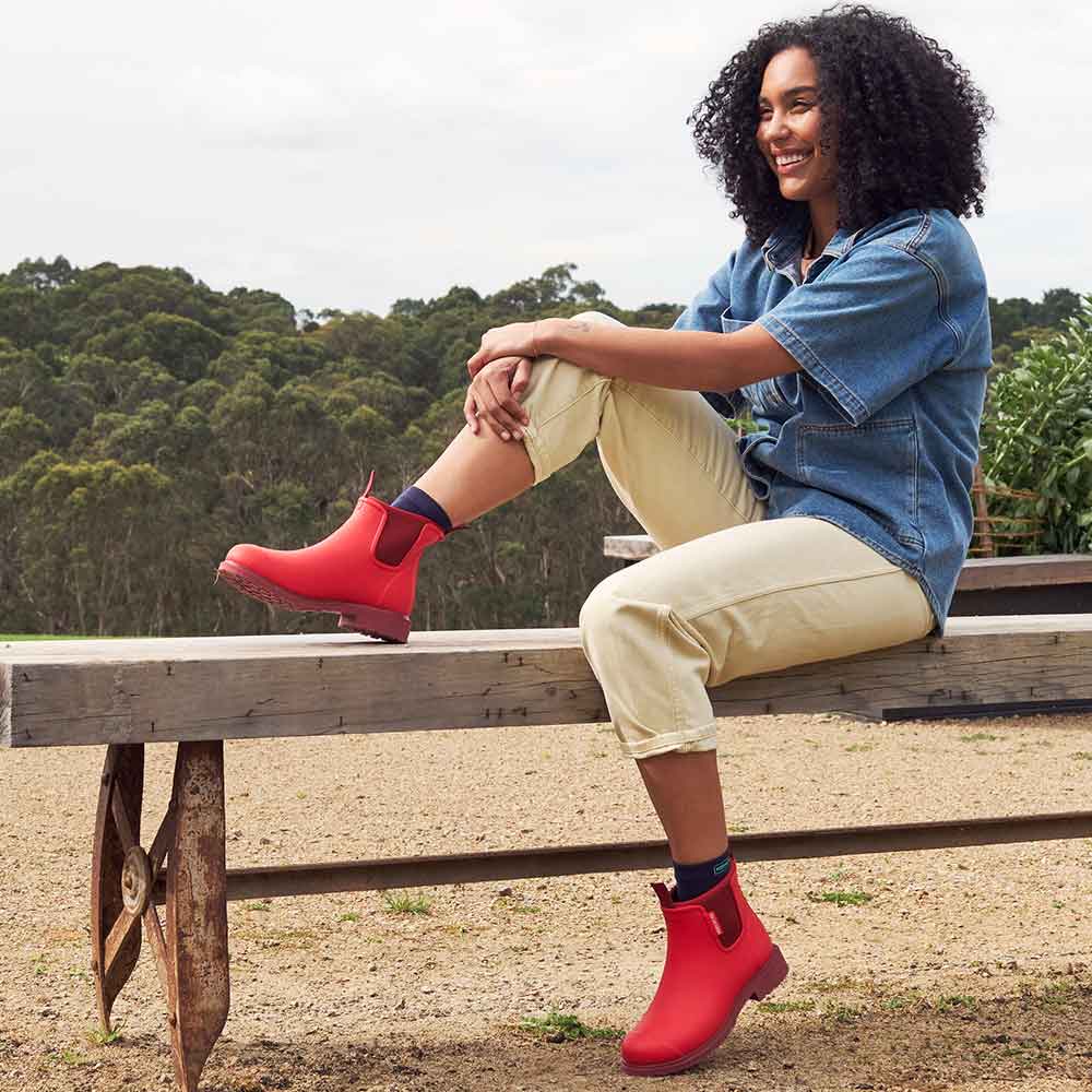 Bobbi Ankle Boot Poppy Red