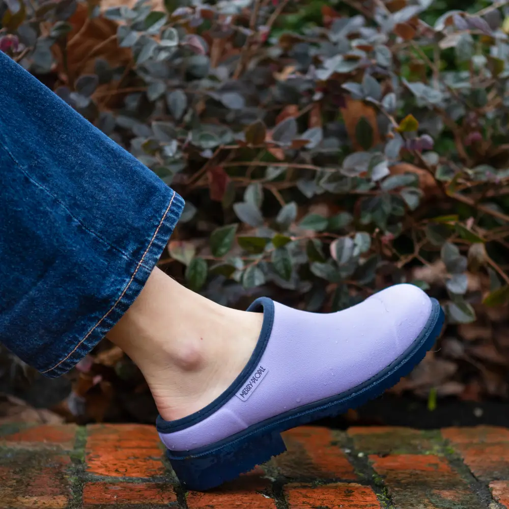 Billie Clog Lavender & Navy