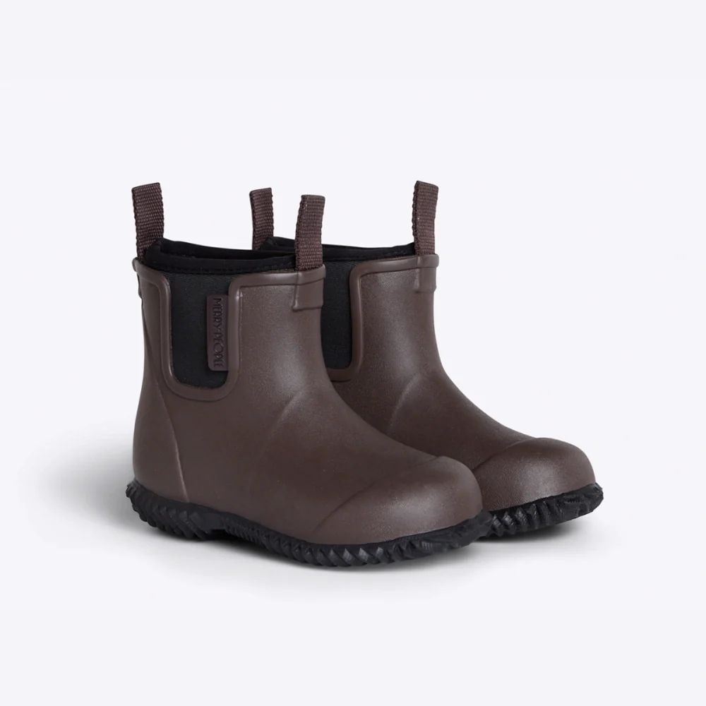 Bobbi Kids Gumboot Chocolate & Black