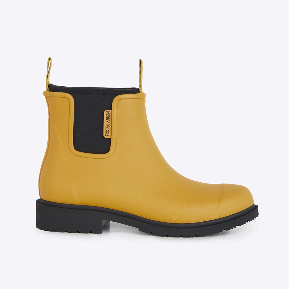 Bobbi Ankle Boot Mustard Yellow & Black