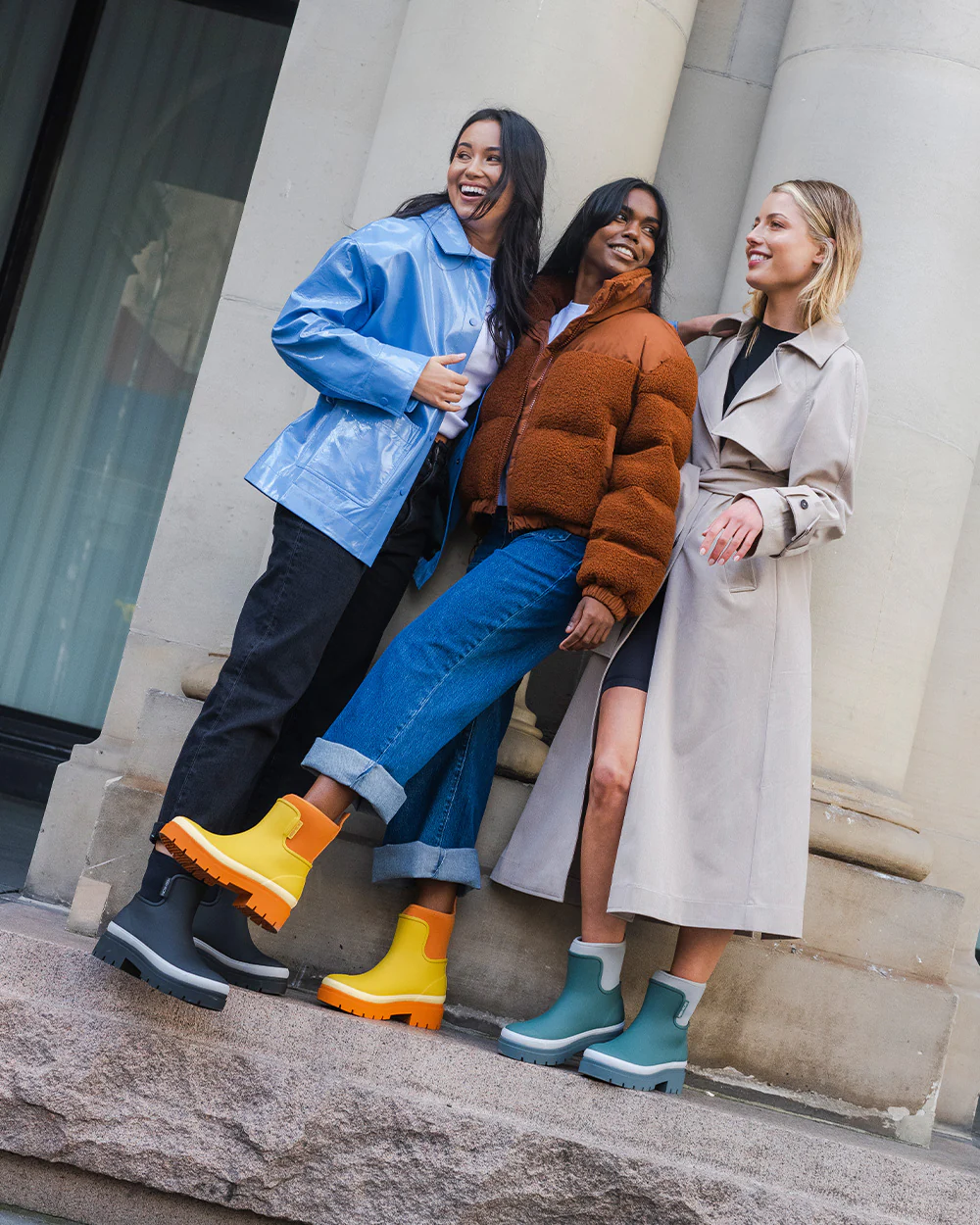 Tully Boot Teal & Grey